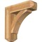 Ekena Millwork Thorton Craftsman Rough Sawn Bracket w/ Offset Brace, Western Red Cedar, 8"W x 28"D x 28"H BKT0806X28X28THR04RWR - alternate 1